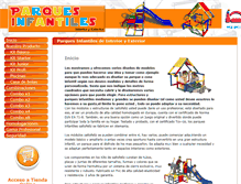 Tablet Screenshot of parquesinfantilesdeinterior.com